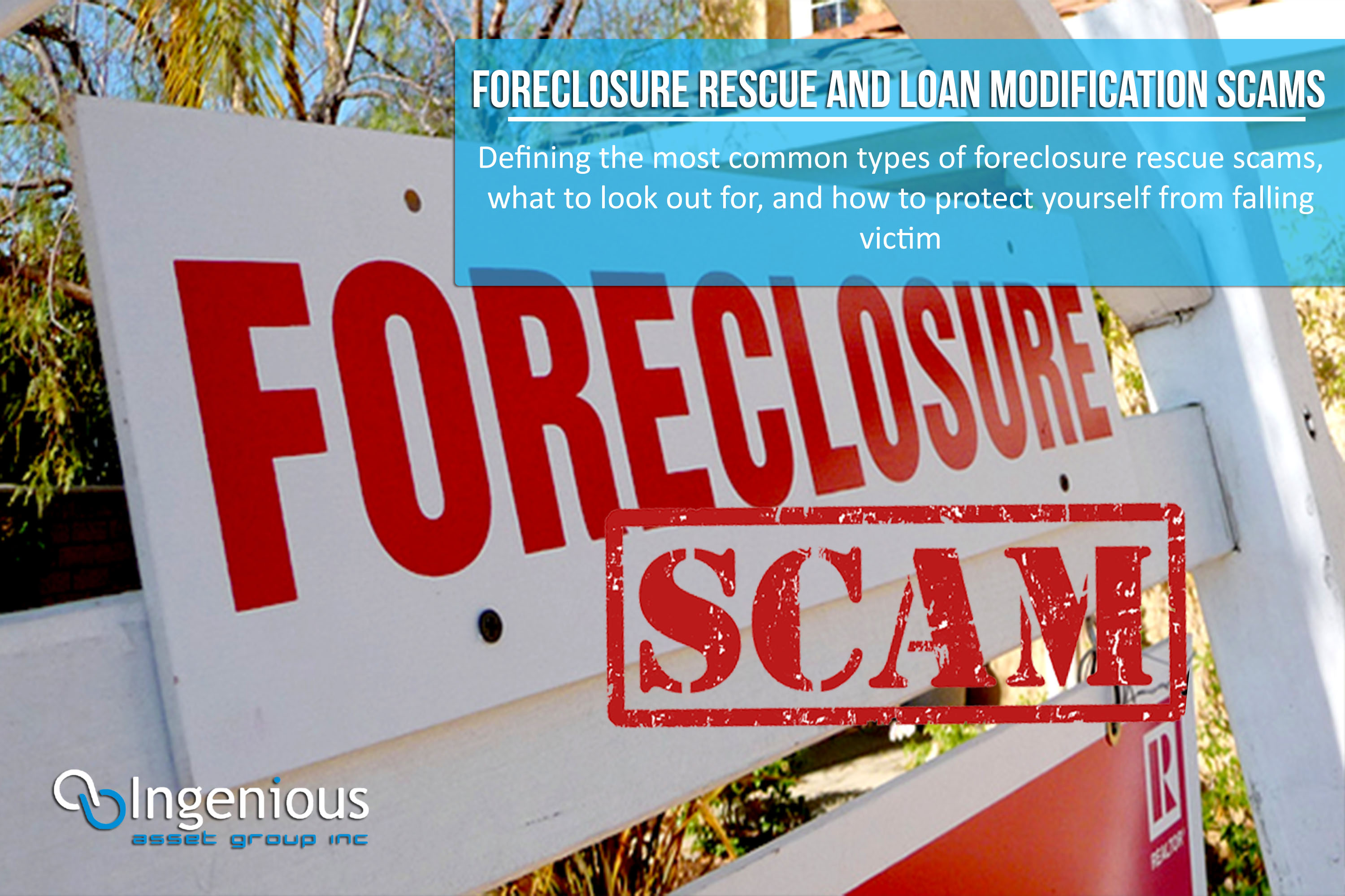 Consumer Alert - Loan Modification & Foreclosure Rescue Scams!